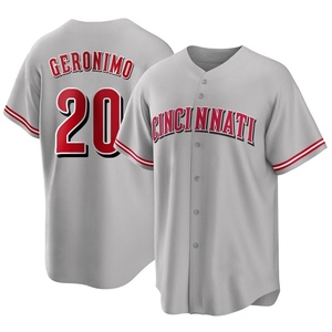 Cesar Geronimo Men's Cincinnati Reds Pitch Fashion Jersey - Black