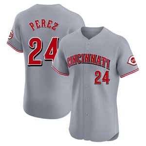 Men's Tony Perez Cincinnati Reds Elite Gray Road Jersey