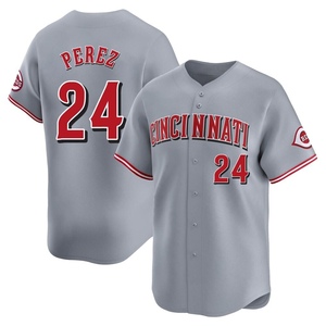 Men's Tony Perez Cincinnati Reds Limited Gray Away Jersey