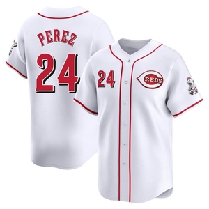 Men's Tony Perez Cincinnati Reds Limited White Home Jersey