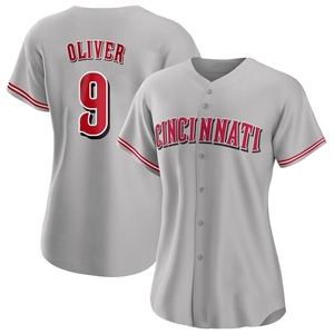 Ricky Karcher Men's Cincinnati Reds Road Jersey - Gray Authentic