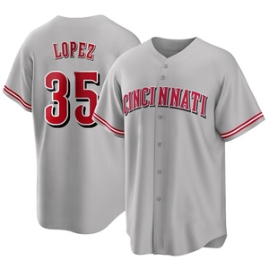 Alejo Lopez Cincinnati Reds Youth Black 2023 City Connect Name