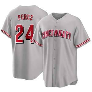 Youth Tony Perez Cincinnati Reds Replica Gray Road Jersey